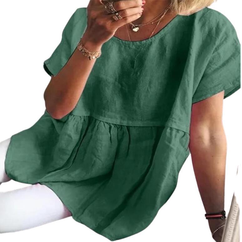 Dame afslappet linned bluse Stilla