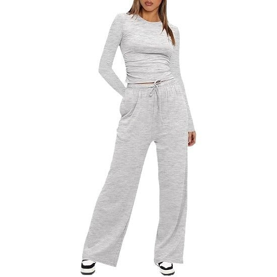 Dame Komfortabel Jumpsuit med bred ben og praktisk bælte Stilla