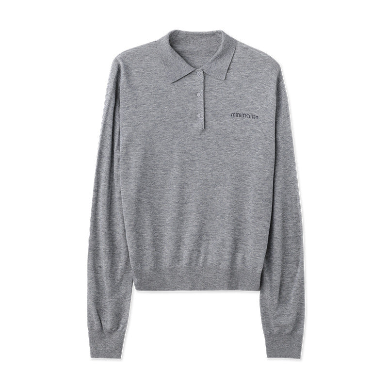 Dame afslappet poloshirt med struktureret krave og fin bomuld Stilla