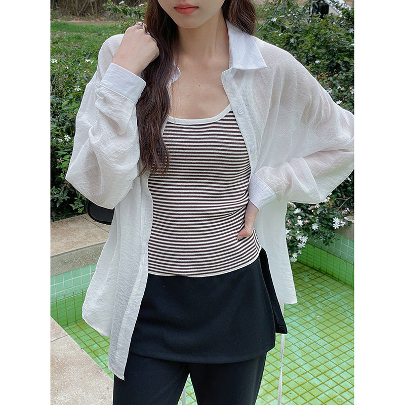 Dame afslappet overshirt lavet af let, åndbart materiale med afslappet snit Stilla