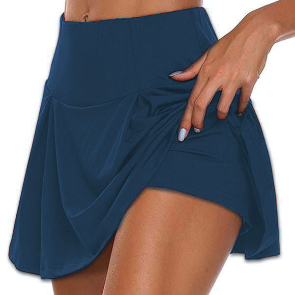 Dame Sporty Wrap Skirt med indre shorts og elastisk talje Stilla