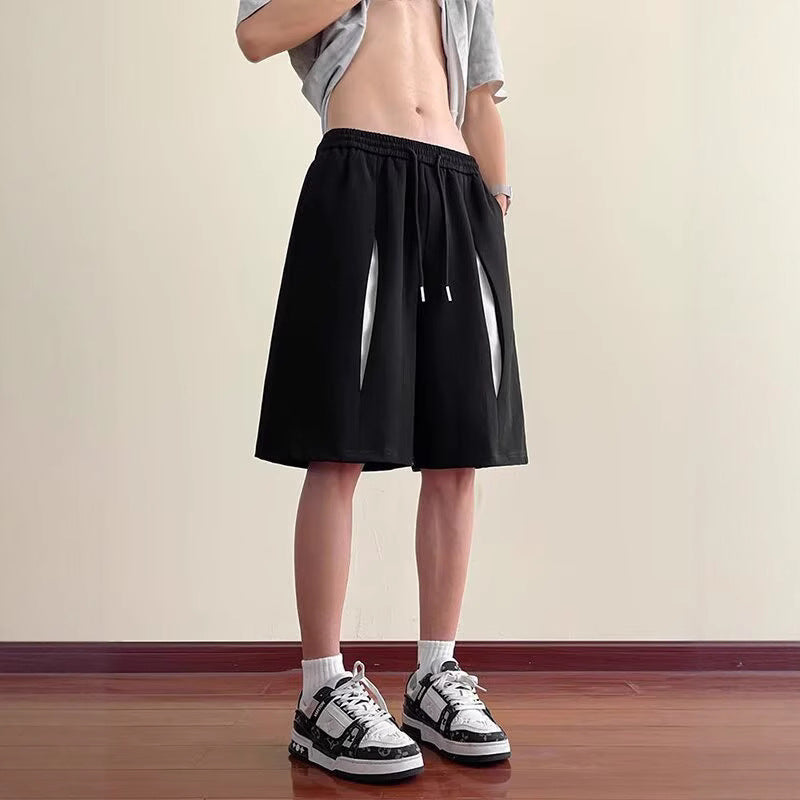 Herrer Sport Shorts med innovative sidelufteindsatser Stilla