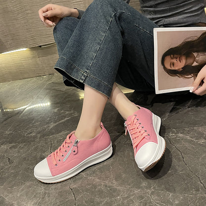 Dame Sneakers med praktisk lynlås og komfortabel sål Stilla