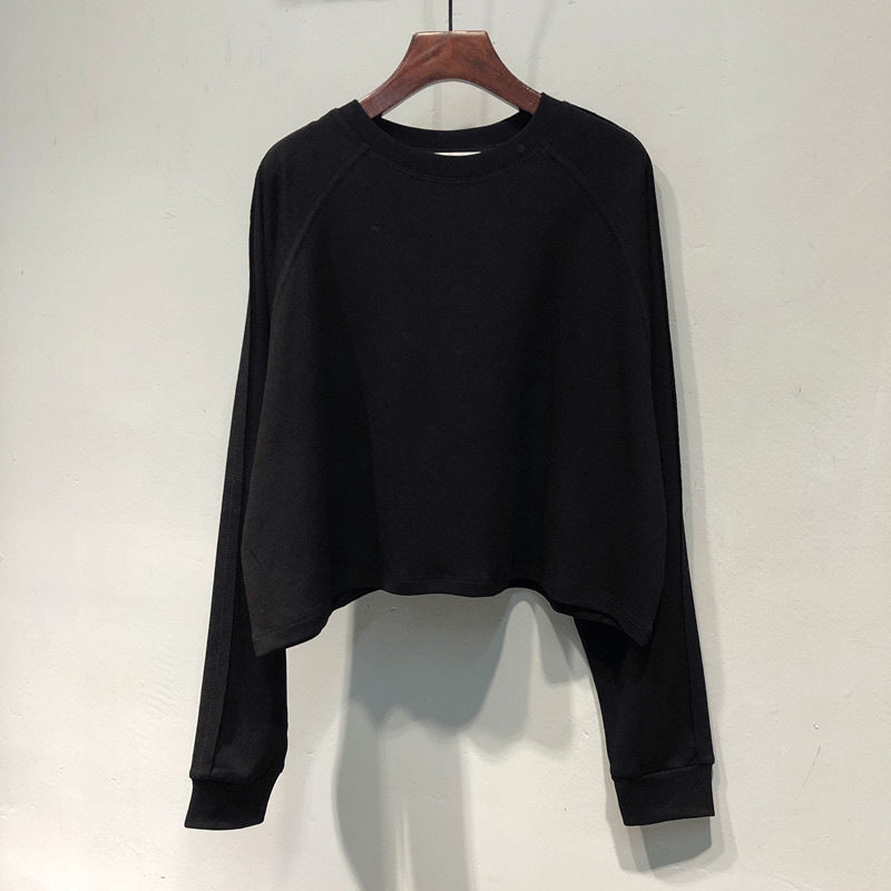 Dame Cropped Sweatshirt med behagelige Raglanærmer Stilla
