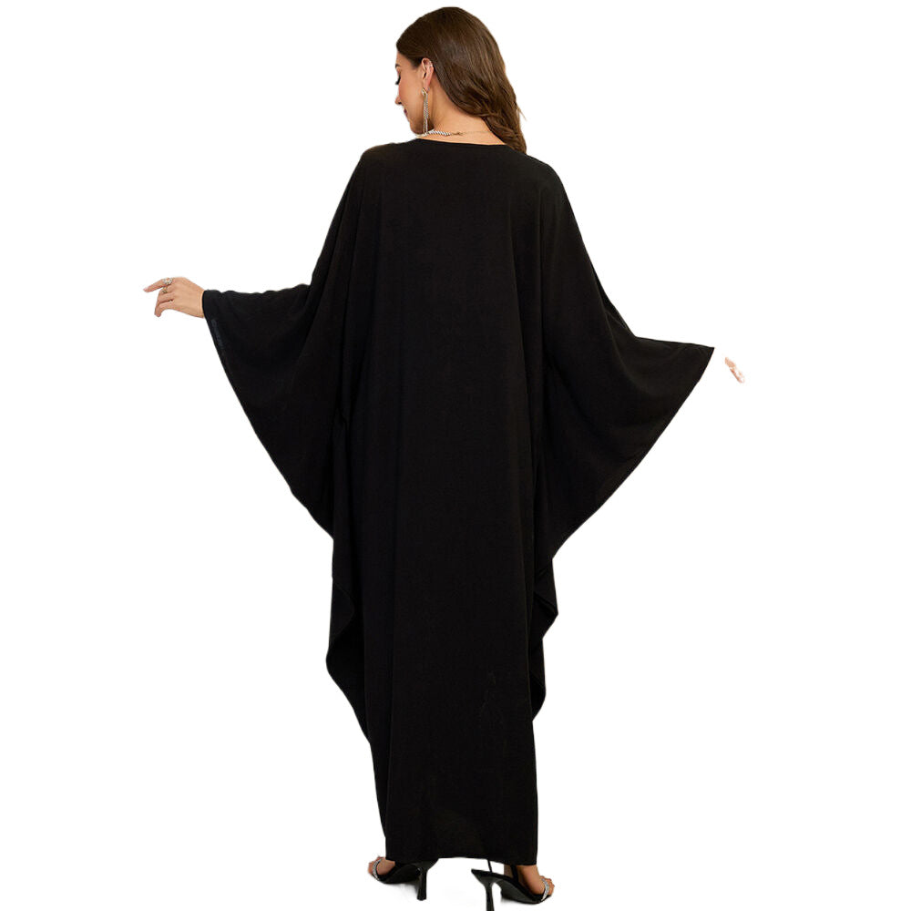 Dame Elegant Kaftan med kunstnerisk broderi Design Stilla