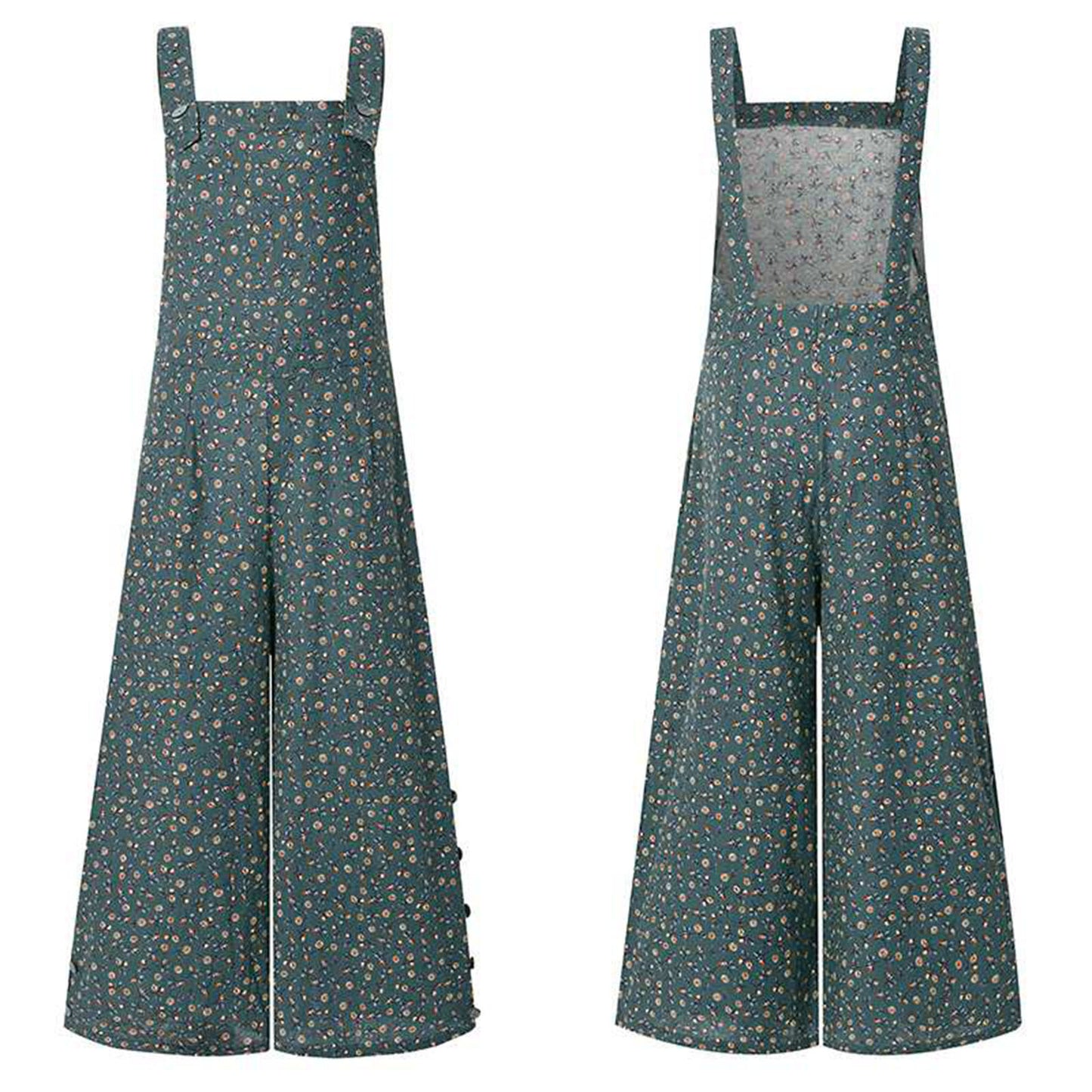 Femme Stilfuld Vidbenet Overalls-Jumpsuit Stilla