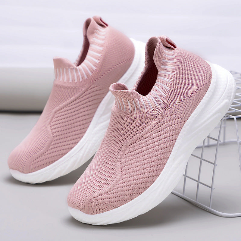 Dame Strik-Sneakers med elastisk indsats og dæmpende sål Stilla