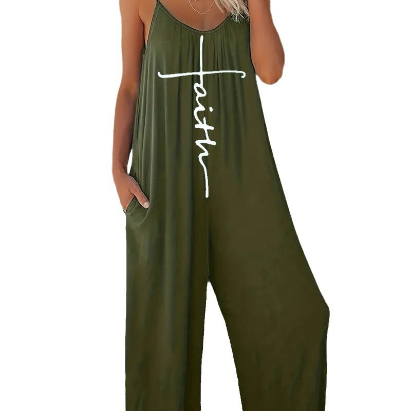 Dame Casual Jumpsuit med løs pasform og praktiske lommer Stilla