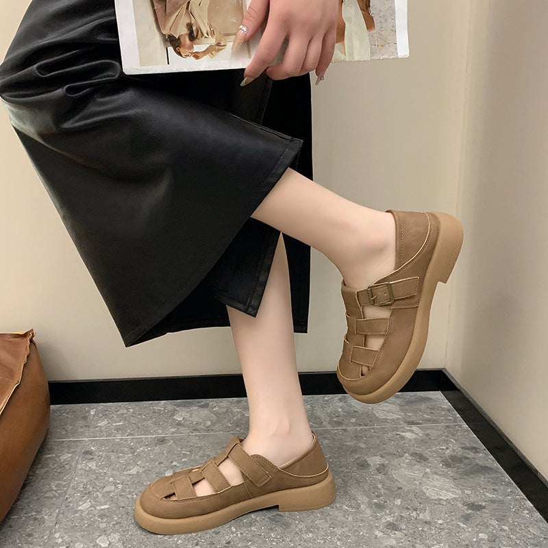 Dame åbne clogs med moderne spænde lukning og ergonomisk sål Stilla