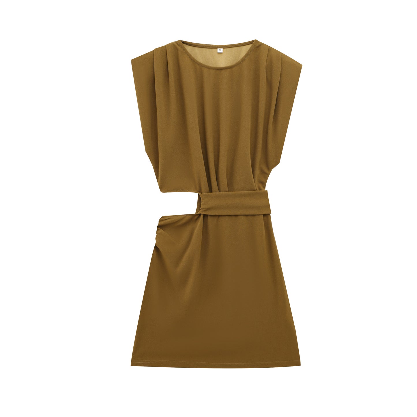 Dame Draperet Mini Wrap Kjole med Bælte Stilla