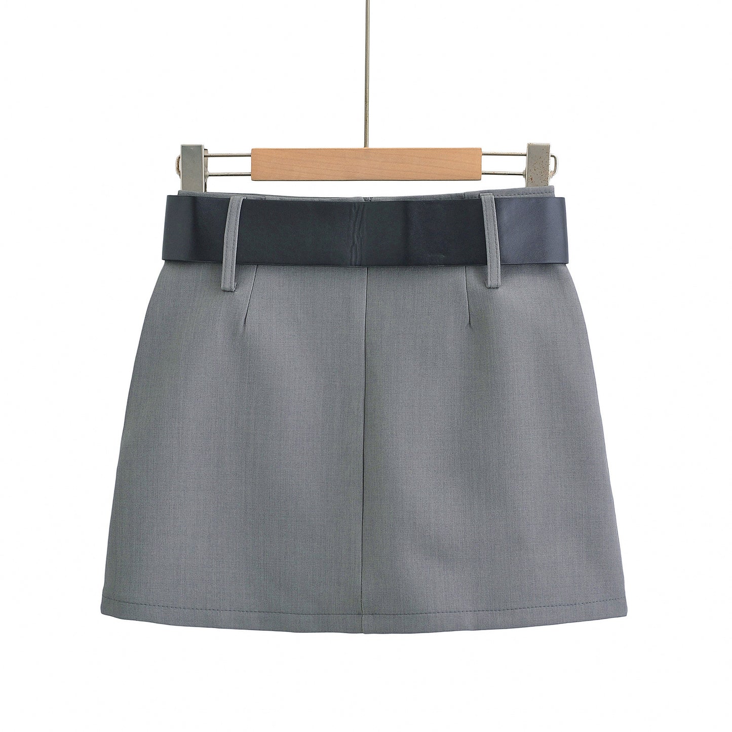 Dame A-linje nederdel med aftageligt bælte og svingende søm Stilla