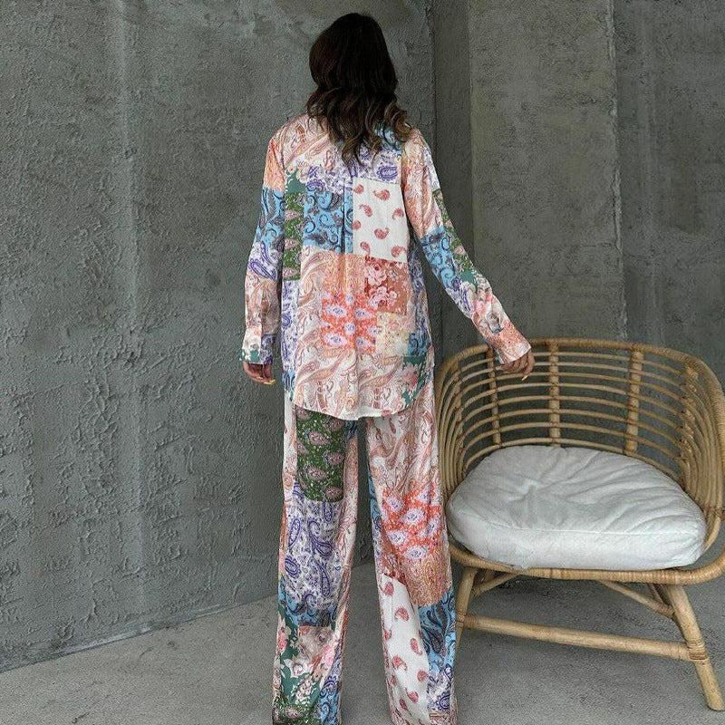 Dame Elegant og farverige jumpsuit-sæt med fint mønster Stilla