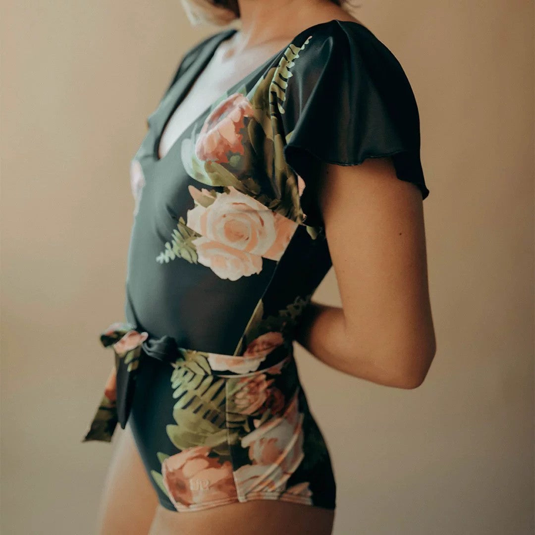 Dame Elegant Blomsttryk Én-delt Badedragt Stilla