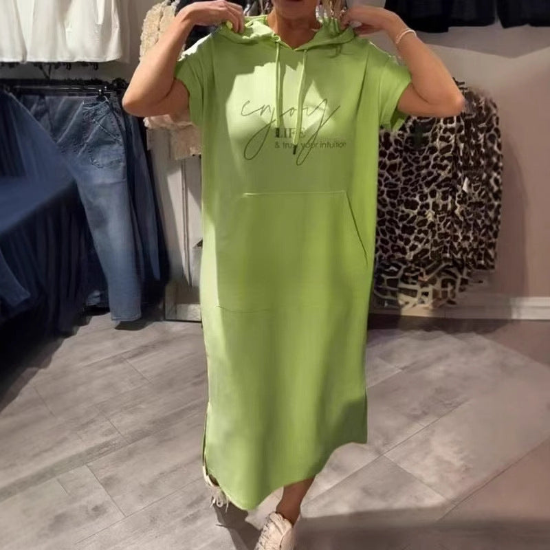 Damehættekjole med afslappet snit og praktiske lommer Stilla