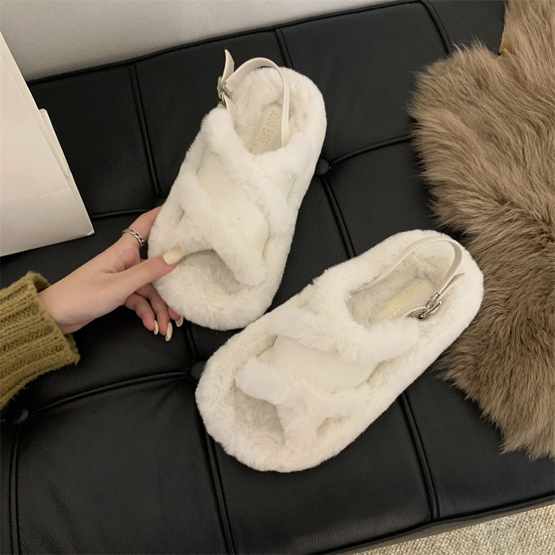 Femme Cozy Faux Fur Slide Hjemmesko Stilla
