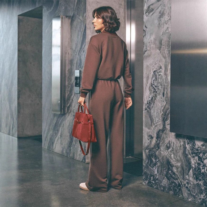 Dame afslappet Relaxed-Fleece-kombination Stilla