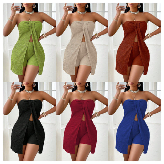 Dame Stropeløs Cut-Out Jumpsuit-Sæt Stilla