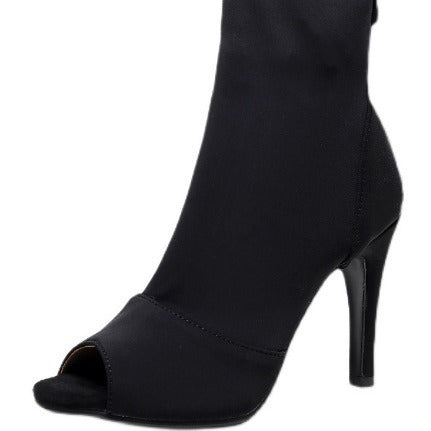 Dame Åbne Støvletter med flot høj hæl og moderigtigt design Stilla