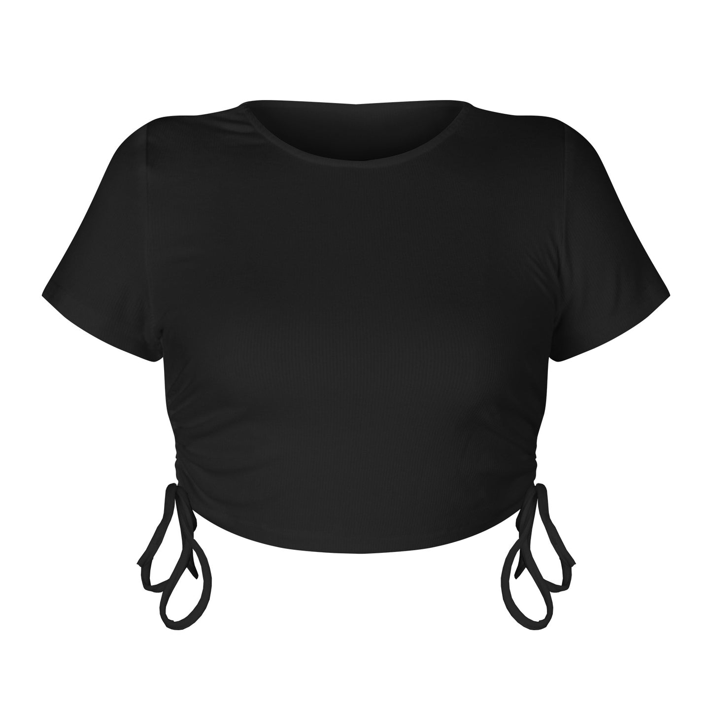 Dame Crop-Top med sidelæns rynkeeffekt og moderne design Stilla