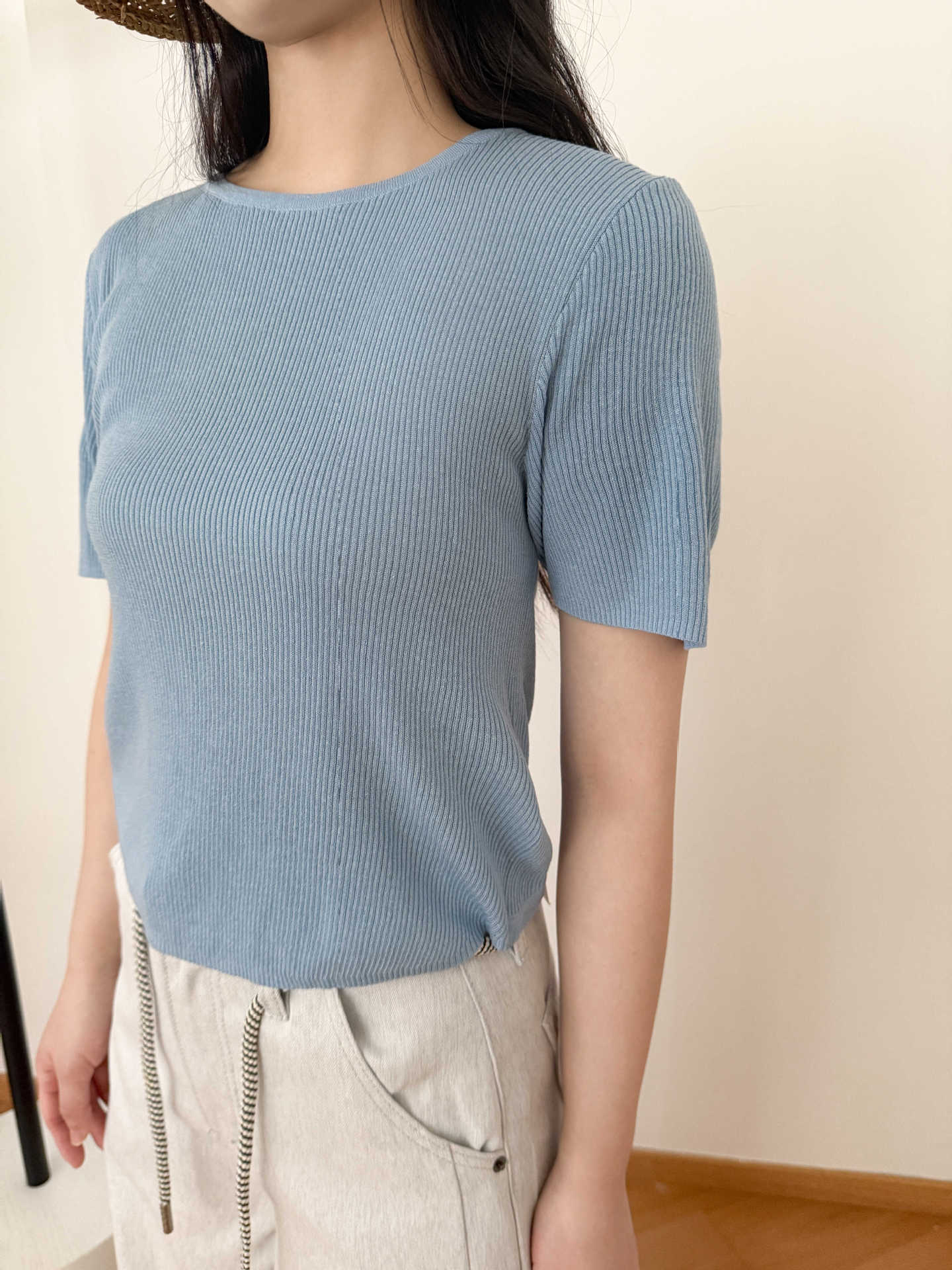 Dame afslappede bukser med bred ben og praktiske sidelommer Stilla