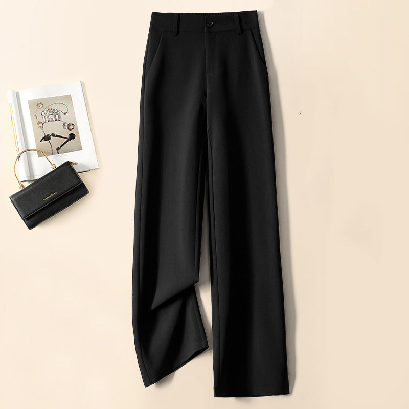 Dame elegant high-waist-bukser med plissee og flatterende snit Stilla