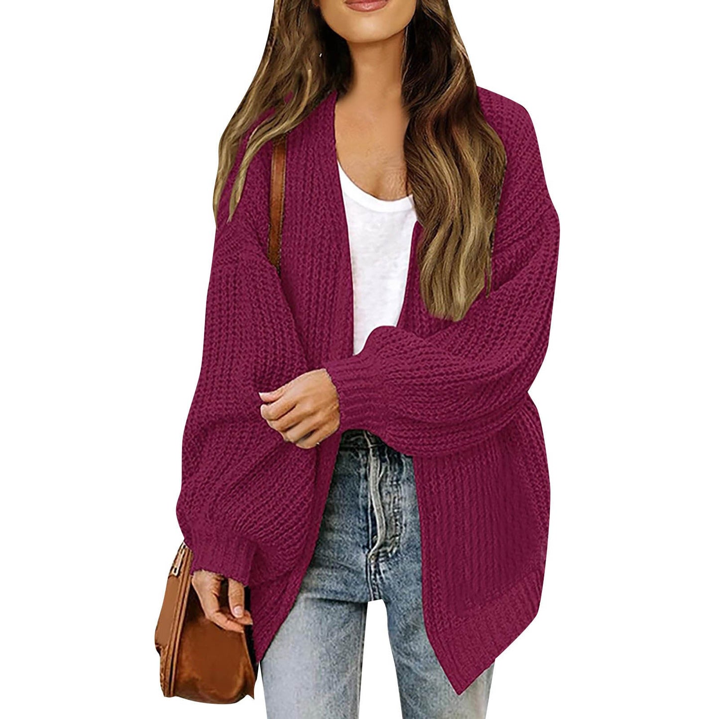 Femme Oversized Chunky Strikjakke Stilla