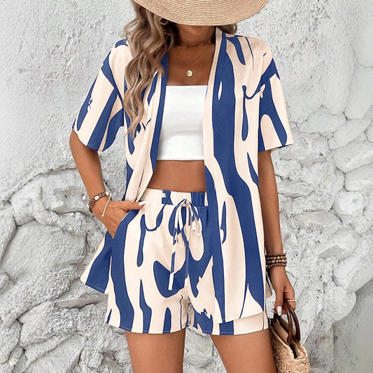 Dame afslappet kort sæt Stilla