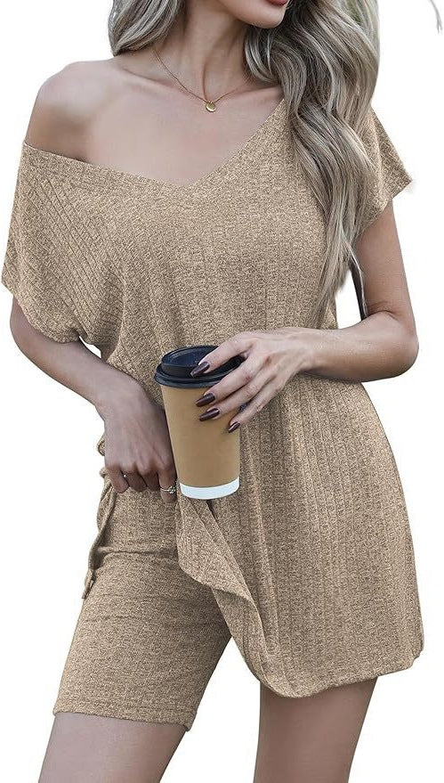 Dame Oversized Jumpsuit med kort ben og flydende snit Stilla