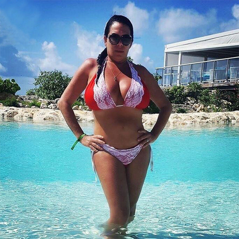 Kvinder Bikini-sæt med blonder Stilla