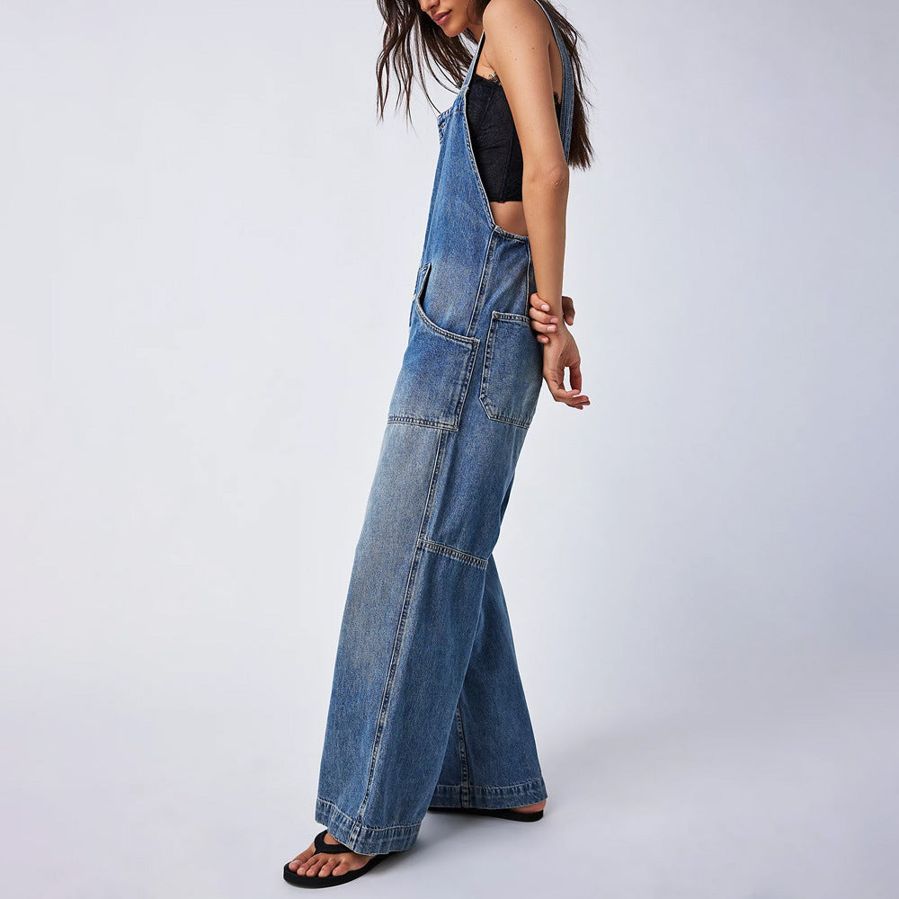 Dame afslappet Denim Overall Stilla