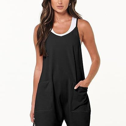 Dame fritids ærmeløs jumpsuit med lommer Stilla