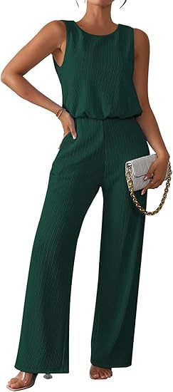 Dame jumpsuit i trendy ribstrikdesign Stilla