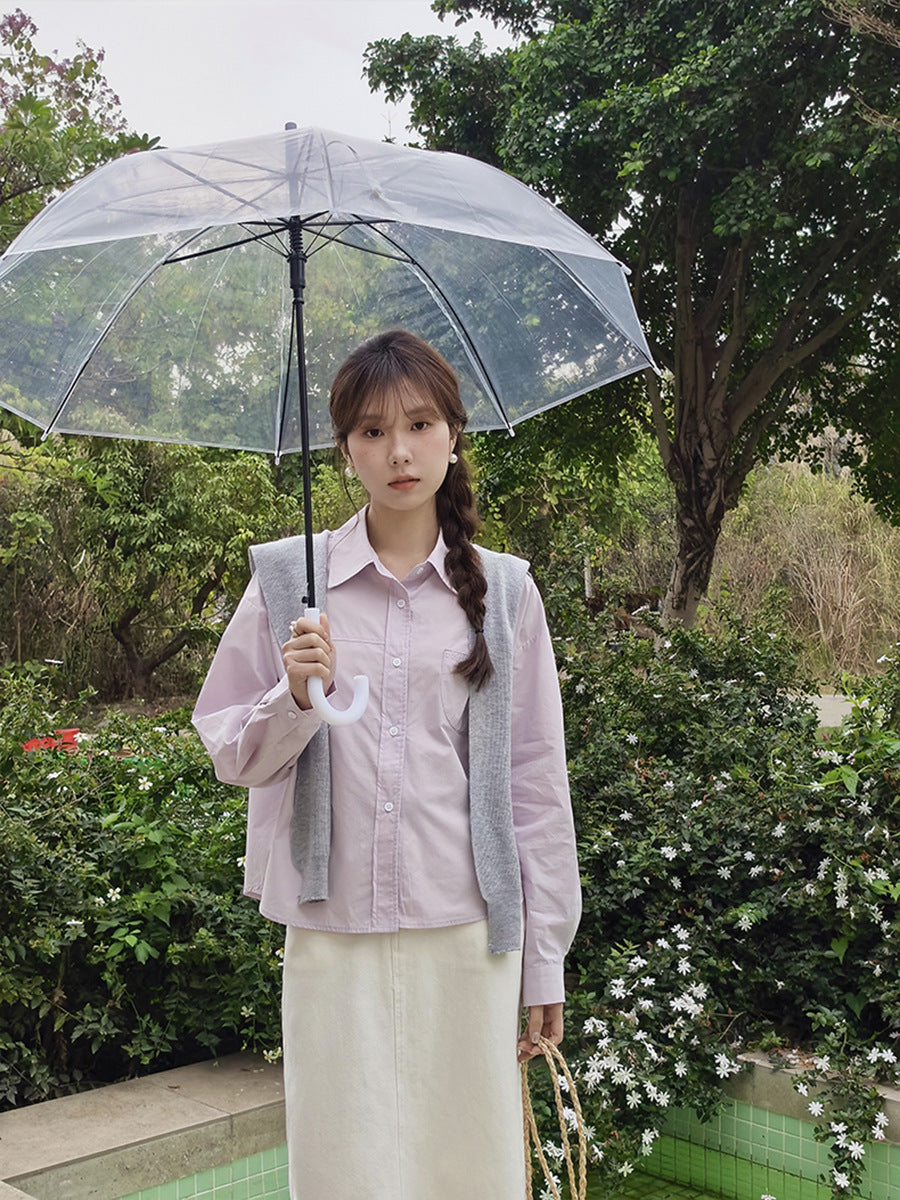 Dame afslappet bluse med en elegant sweaterkrave og moderne snit Stilla