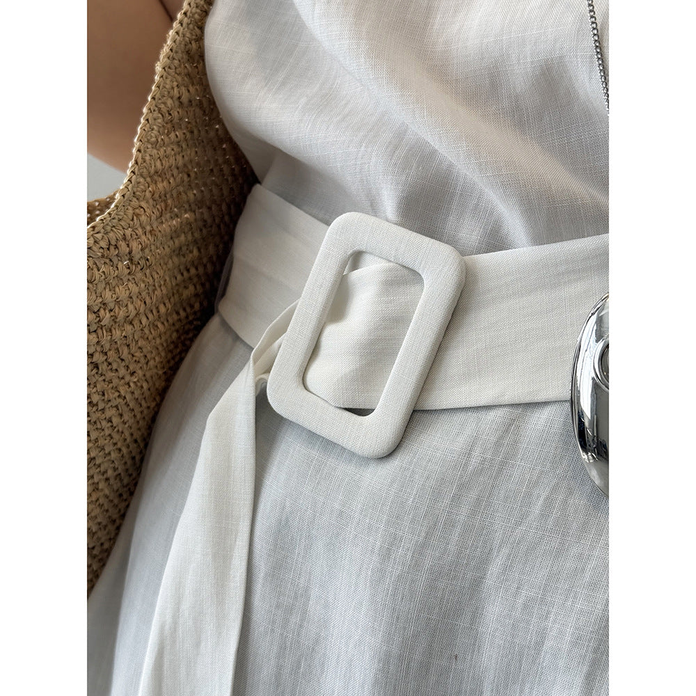 Dame afslappet indpakningsbluse lavet af højkvalitets viskose-blanding med ensfarvet design og sidelæns bindebånd Stilla