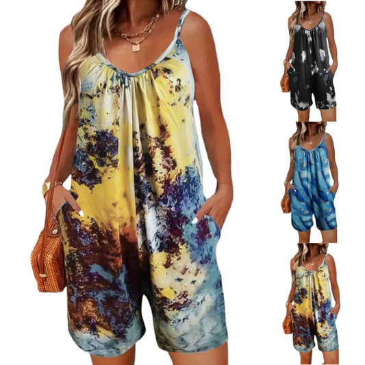 Dame Jumpsuit med bredt skåret ben og trendy farvegradient Stilla