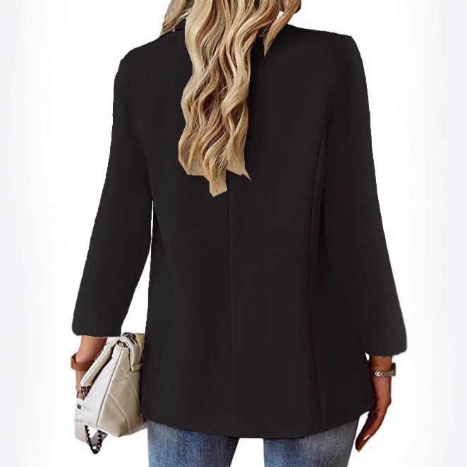 Dame elegant blazer med moderne snit og lommer Stilla