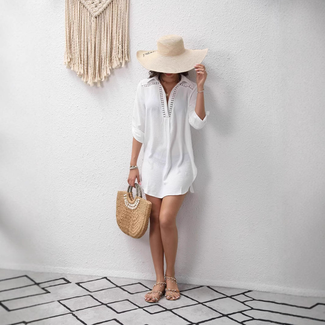 Dame afslappet strandkjole Stilla