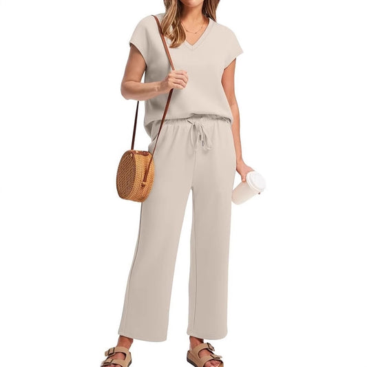 Dame afslappet jumpsuit med bredt ben Stilla