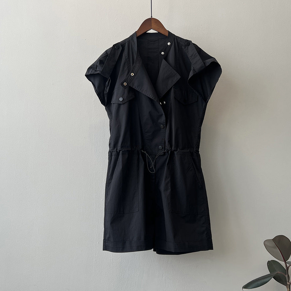 Dame Utility-jumpsuit med alsidige lommer og justerbar talje Stilla