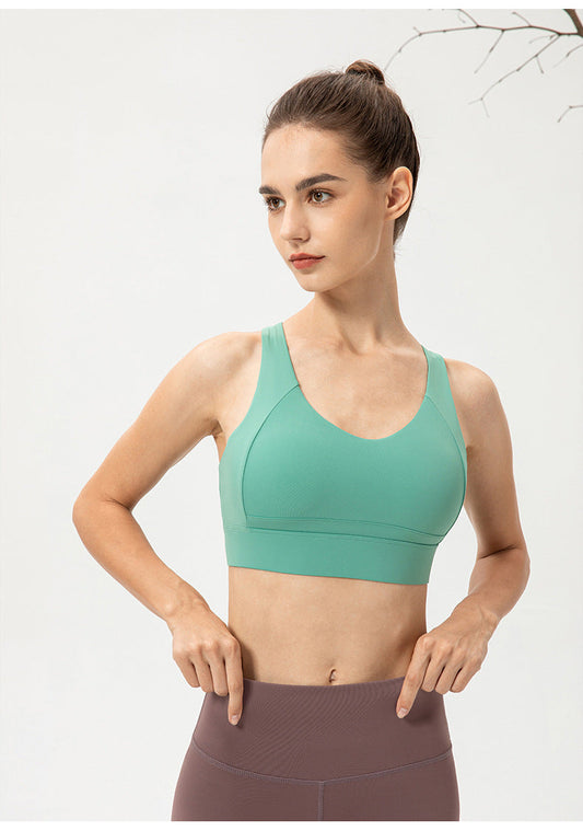 Stilla | Strength Integreret Kop Yoga Bh Fast Sportsvest Med Spænde Til Løb Og Fitness