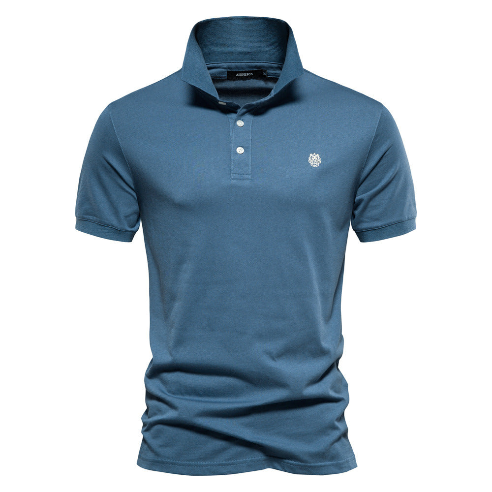 Herre poloshirt med elegant krave og åndbart bomuldsquality Stilla
