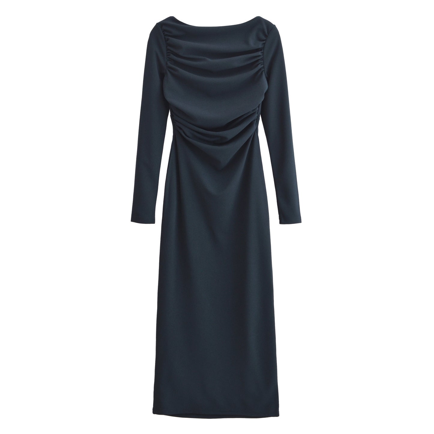 Dame Draperet Langærmet Maxikjole Stilla