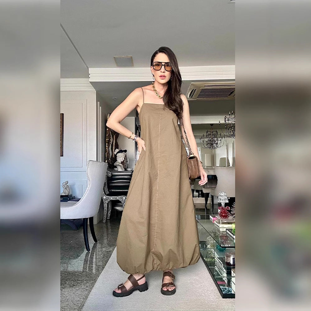 Dame afslappet maxikjole med luftig silhuet og moderne design Stilla