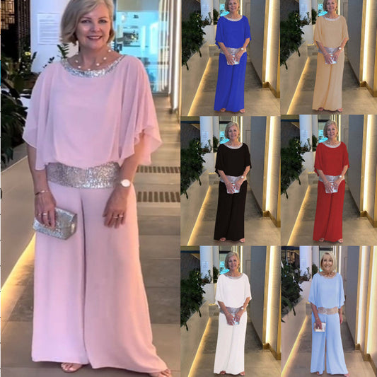 Dame Elegante Chiffon Jumpsuit Stilla
