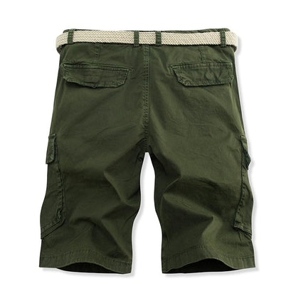 Herrer Cargo Bermuda Shorts med multifunktionslomme-design Stilla