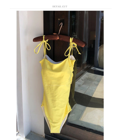 Dame elegant heldragt badetøj med justerbare spaghetti-stropper Stilla