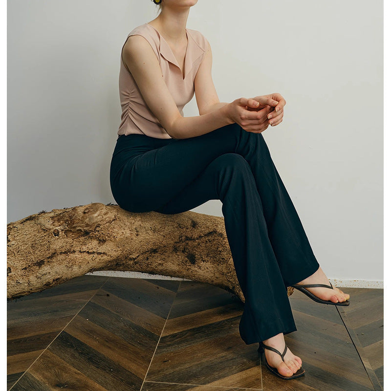 Dame elegant høj talje bukser med smal ben og moderne snit Stilla