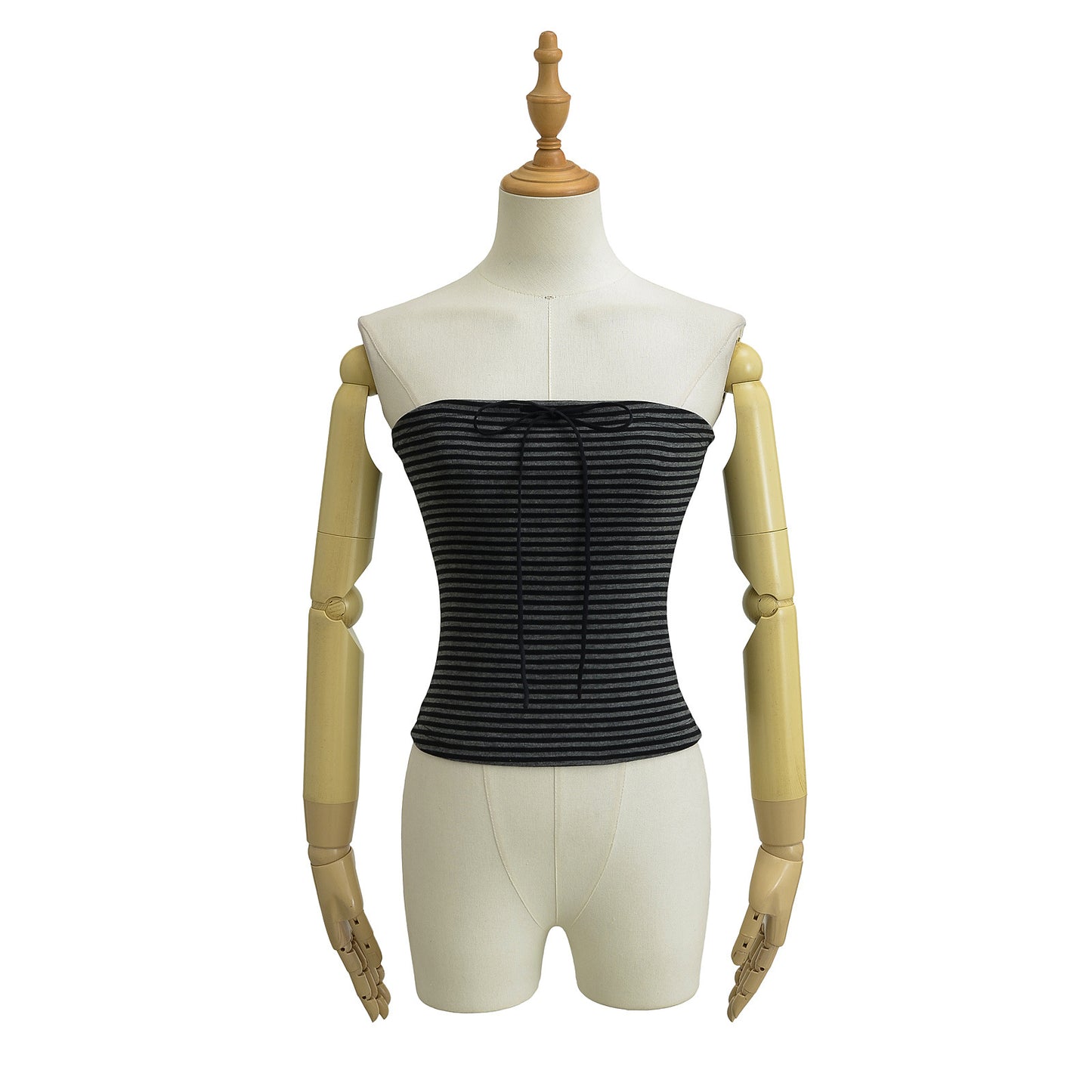 Dame Crop-Top med spaghetti-stropper og raffineret knude-design Stilla