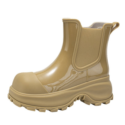 Dame stilige gummistøvler med skridsikker sål og elastiske indsatser Stilla