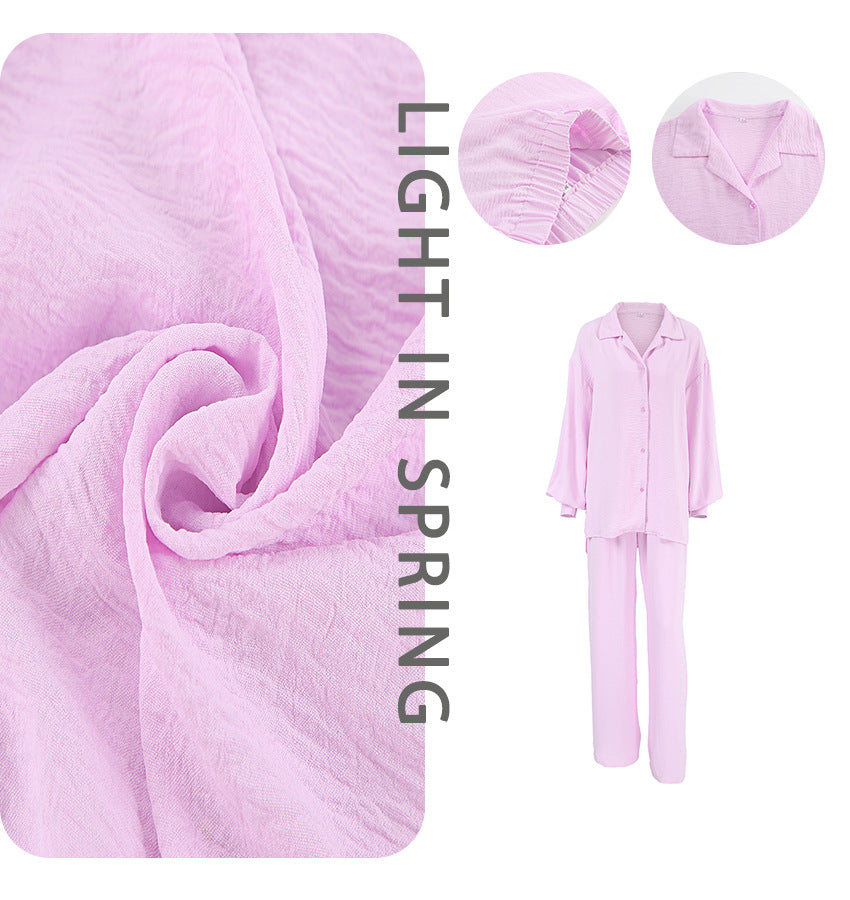 Dame afslappet loungewear-sæt med løs pasform og elegant look Stilla